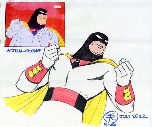 Space Ghost Animation Drawing
