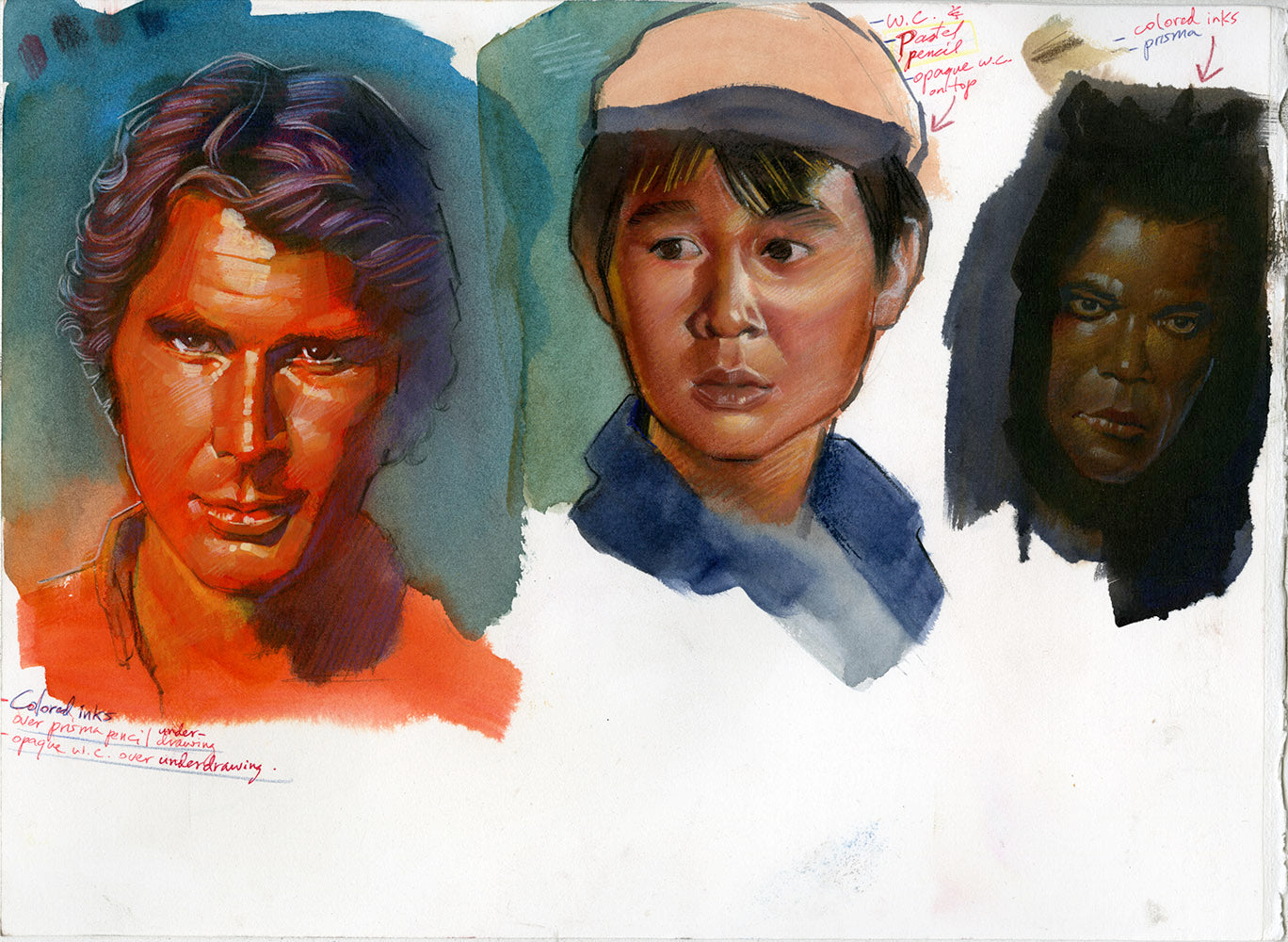 Harrison Ford study with others