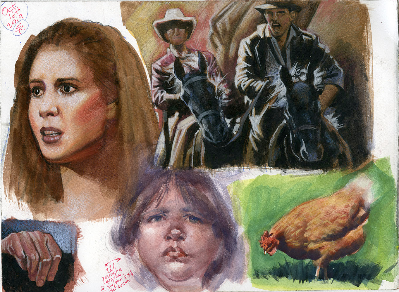 Faces and Animals Study 2019 Double-Sided