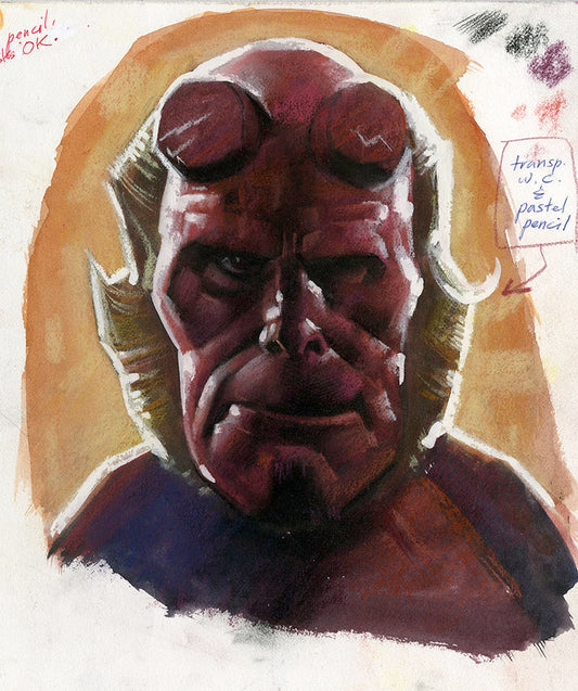 Hellboy Study 2020 Original Painting