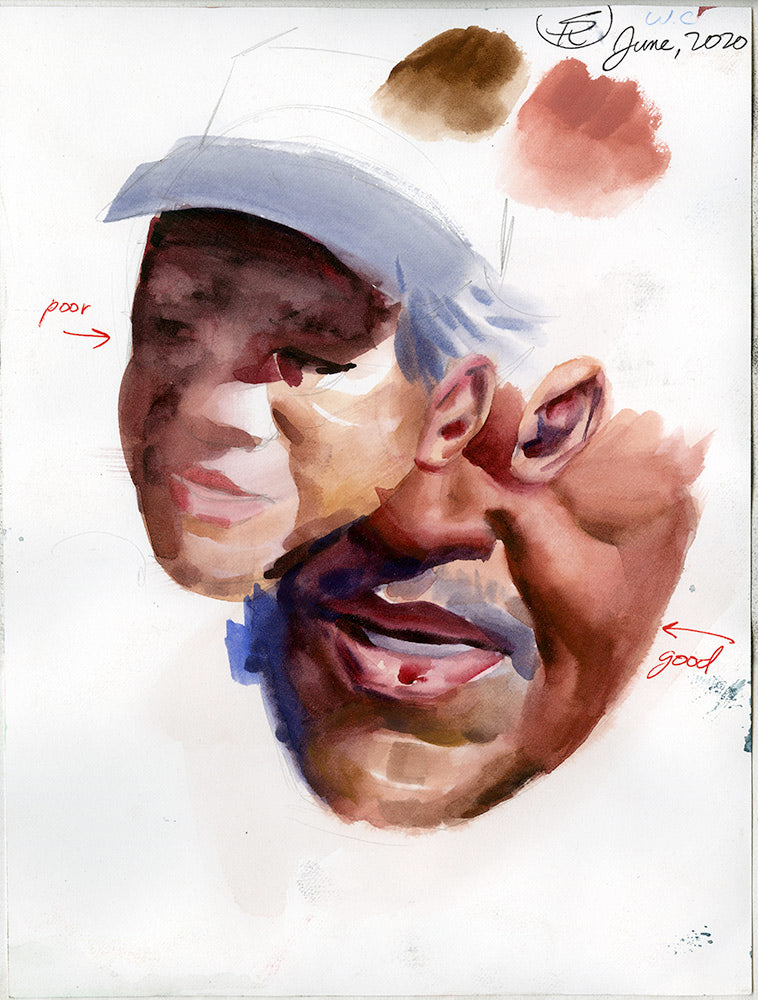 Double Face/ Two Women Study (double-sided)