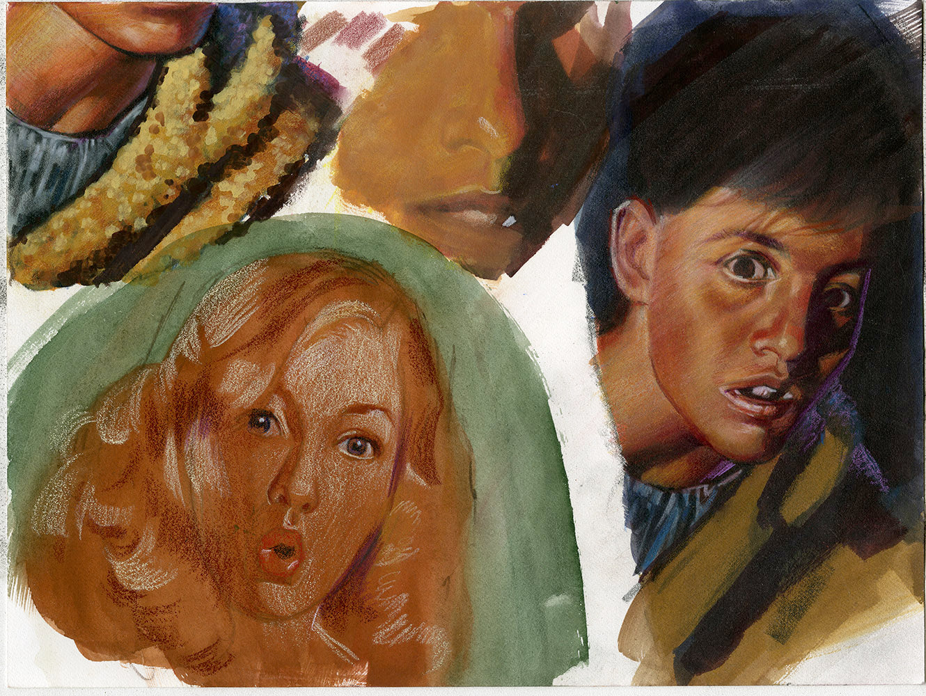 Surprised Faces Study Copies of Andrew Loomis (double sided)