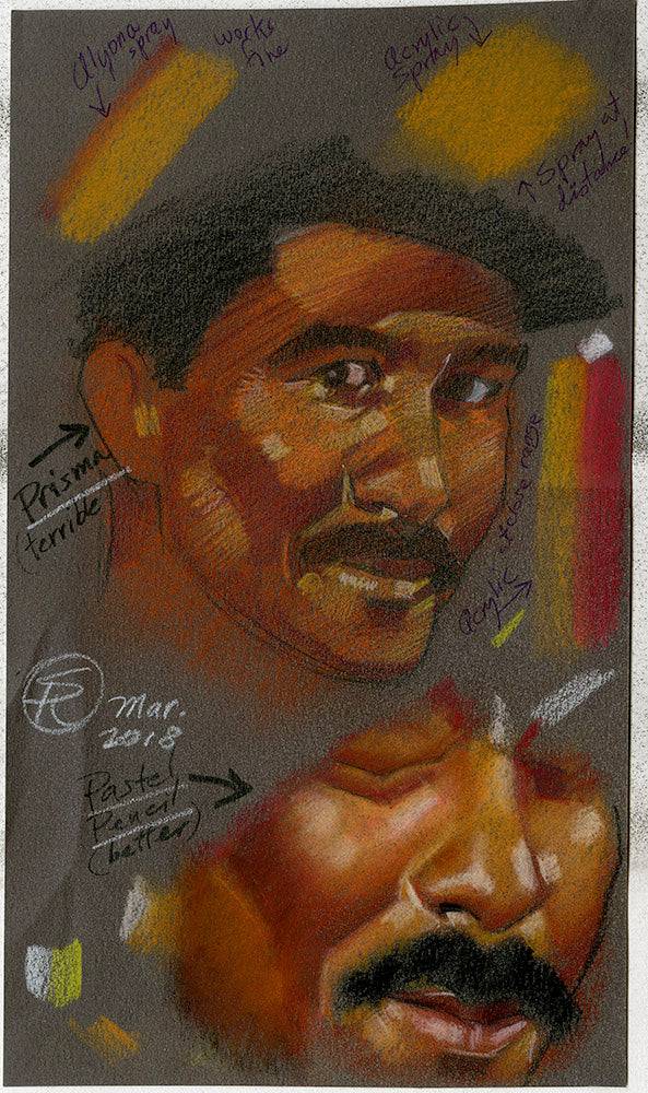 Male Face Profile study 2018 - Steve Rude Art