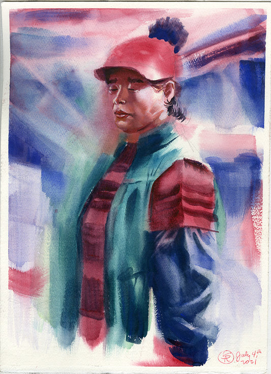 Lady in a Red Cap Study 2021
