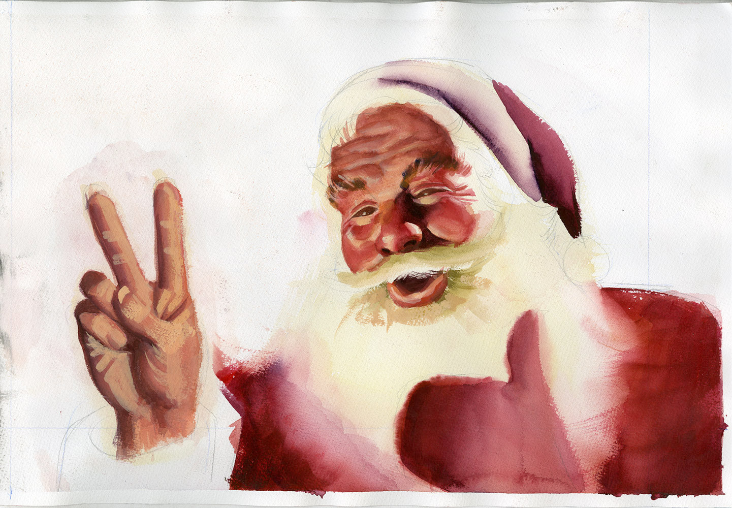 Peace Santa Study