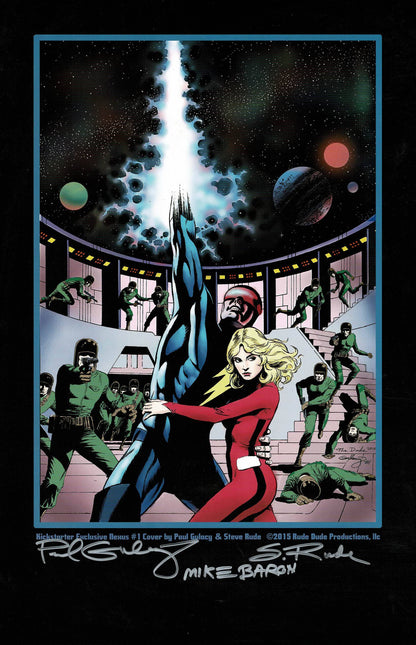 Triple Signed Gulacy Capital Nexus 1 Steve Redo Print 11x17 - Steve Rude Art