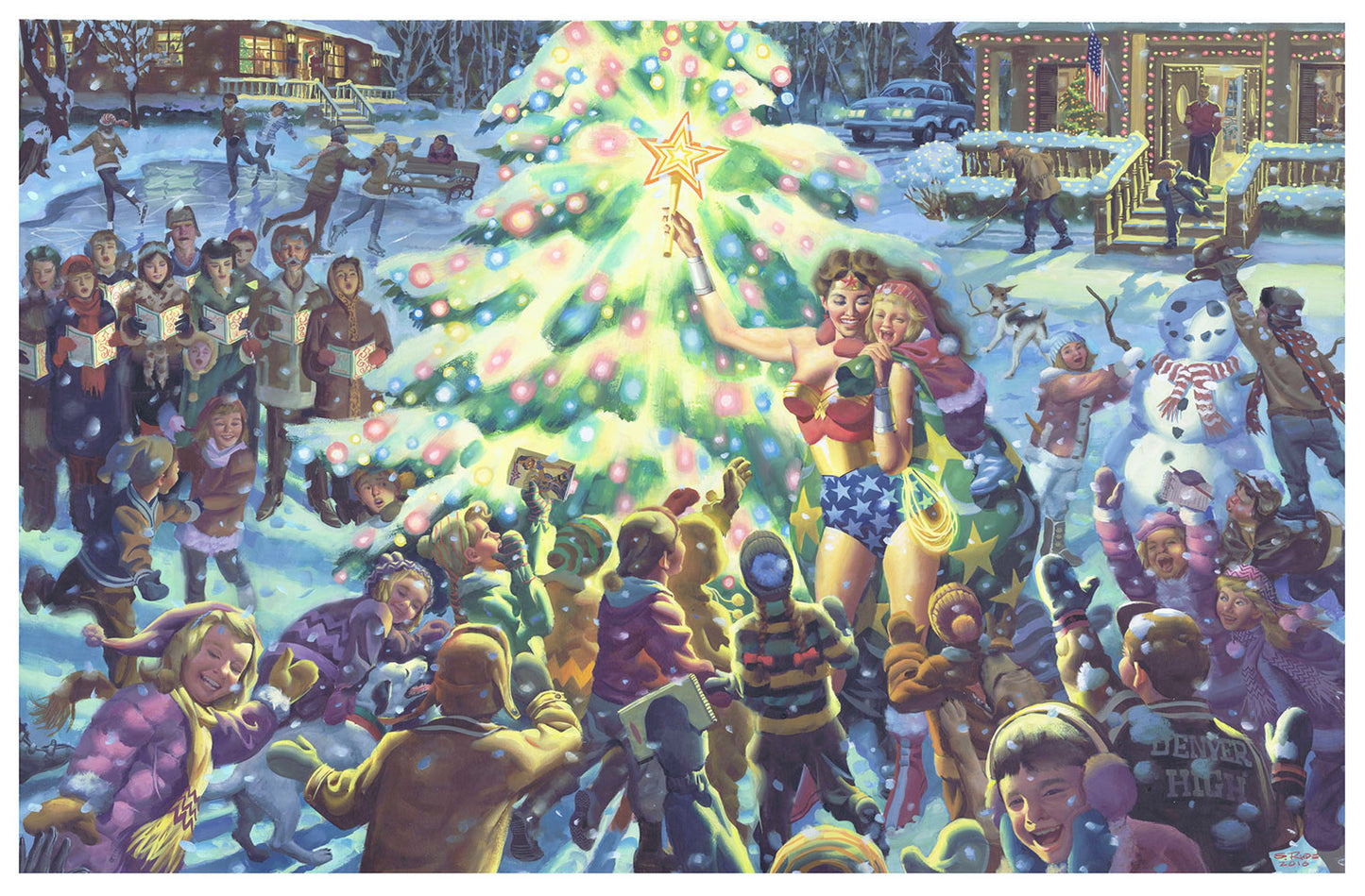 Wonder Woman Christmas Oversized Poster LE